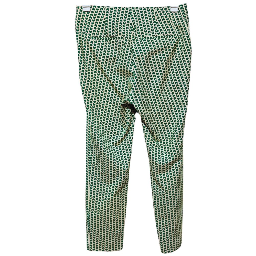 A new Day Green Patterned Slim Skinny Crop Pants Stretch High Waist Size 10 - Picture 4 of 15